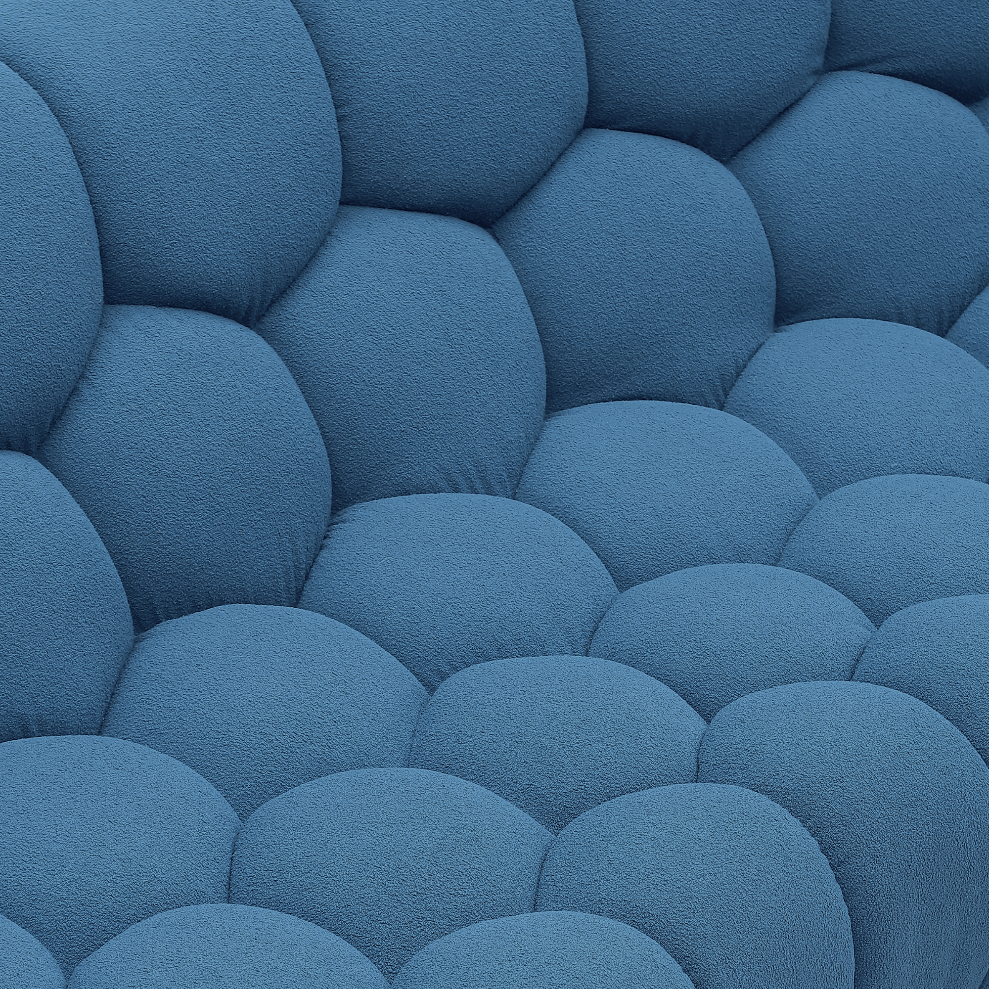 Object 2126C Armchair in Sapphire Blue Boucle