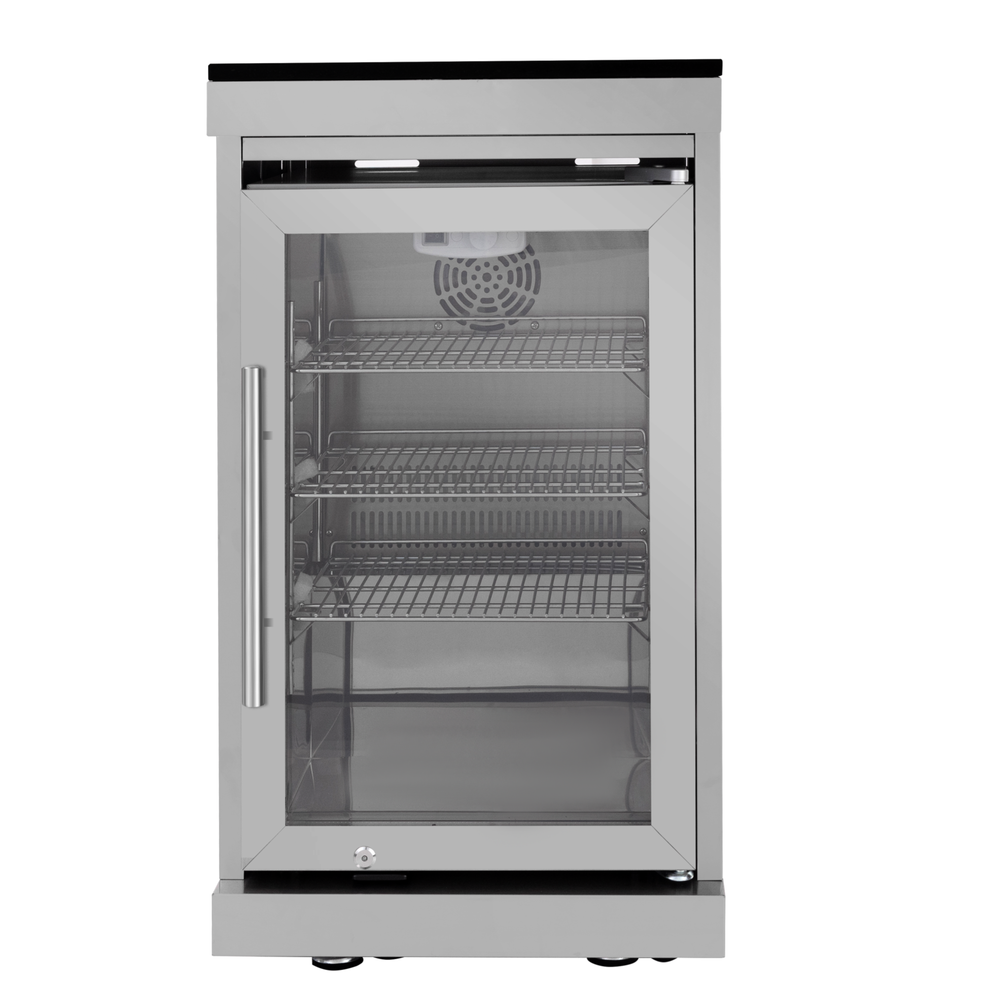 96-inch island with 43-Inch 6-Burner 85000 BTU Deluxe Stainless Steel Gas Outdoor Kitchen Bar Barbecue Island Grill + Wine Cooler Compact Refrigerator + Rotisserie + Granite Countertops + Storage Cabinets & Drawers