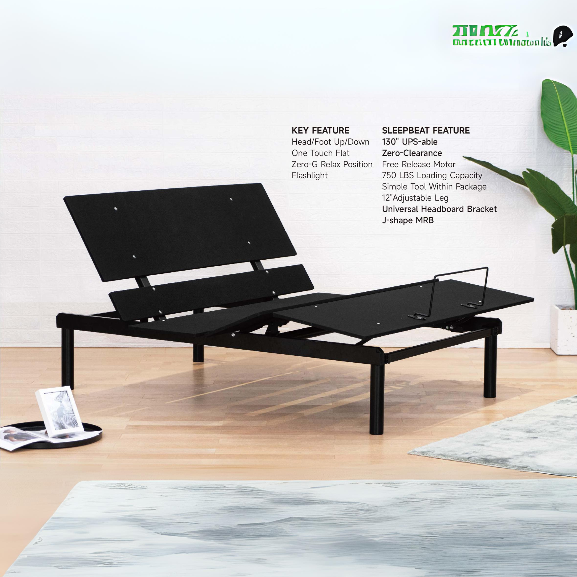 Object R1016 Adjustable Bed with Remote Control