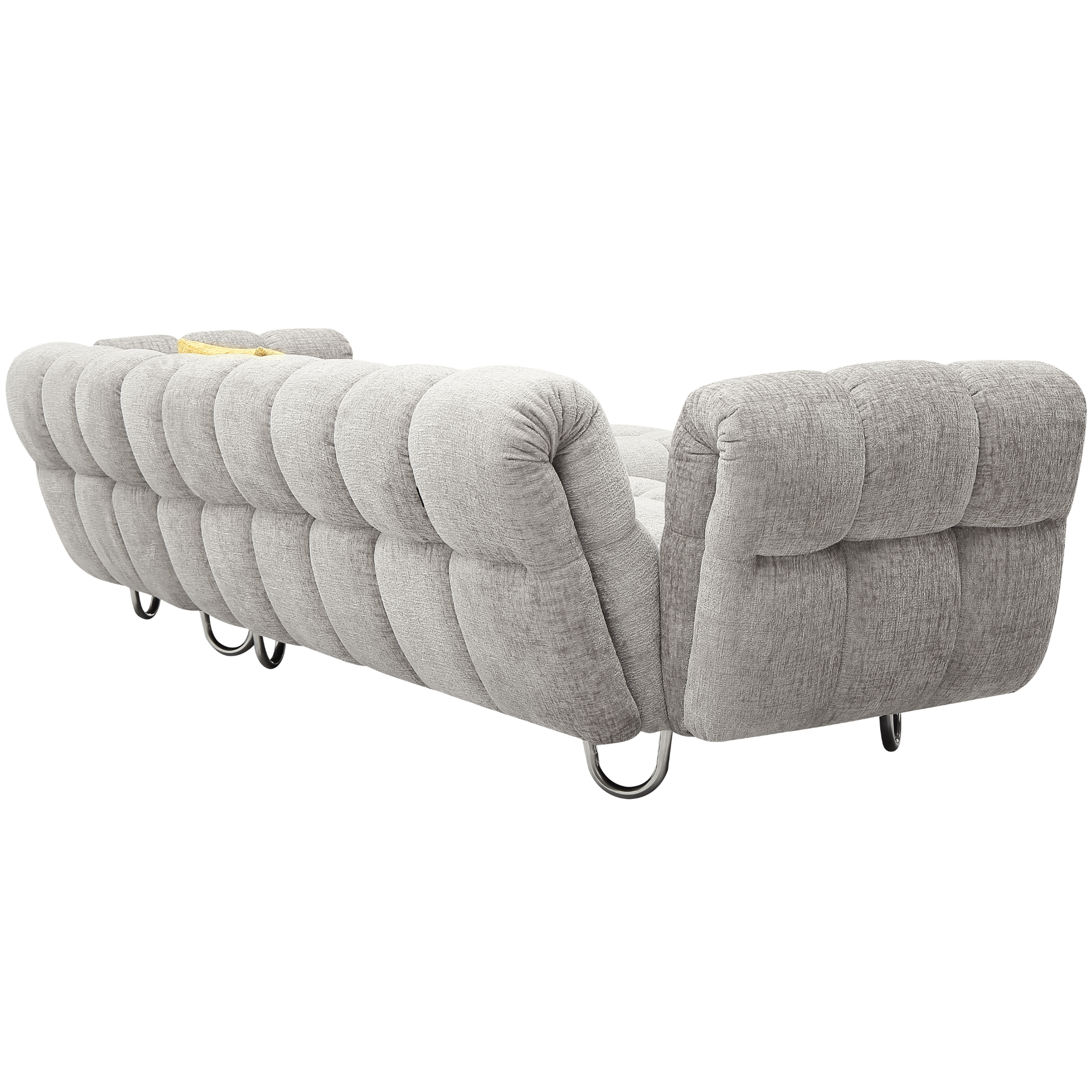 Object 23106 L-Shaped Right-Hand Facing Sofa in Gray Boucle