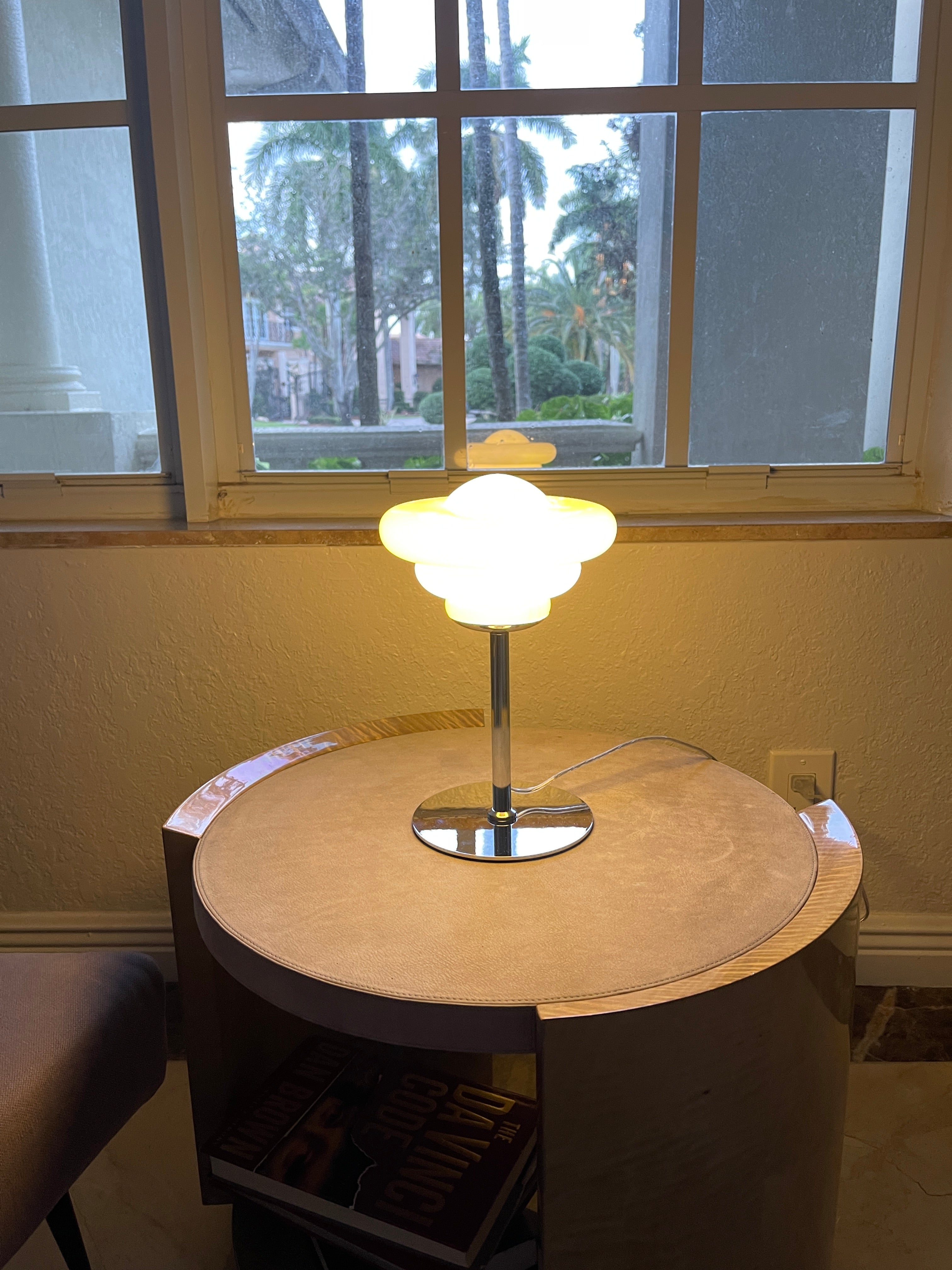 Object 985 Retro inspired MCM mushroom ufo table lamp