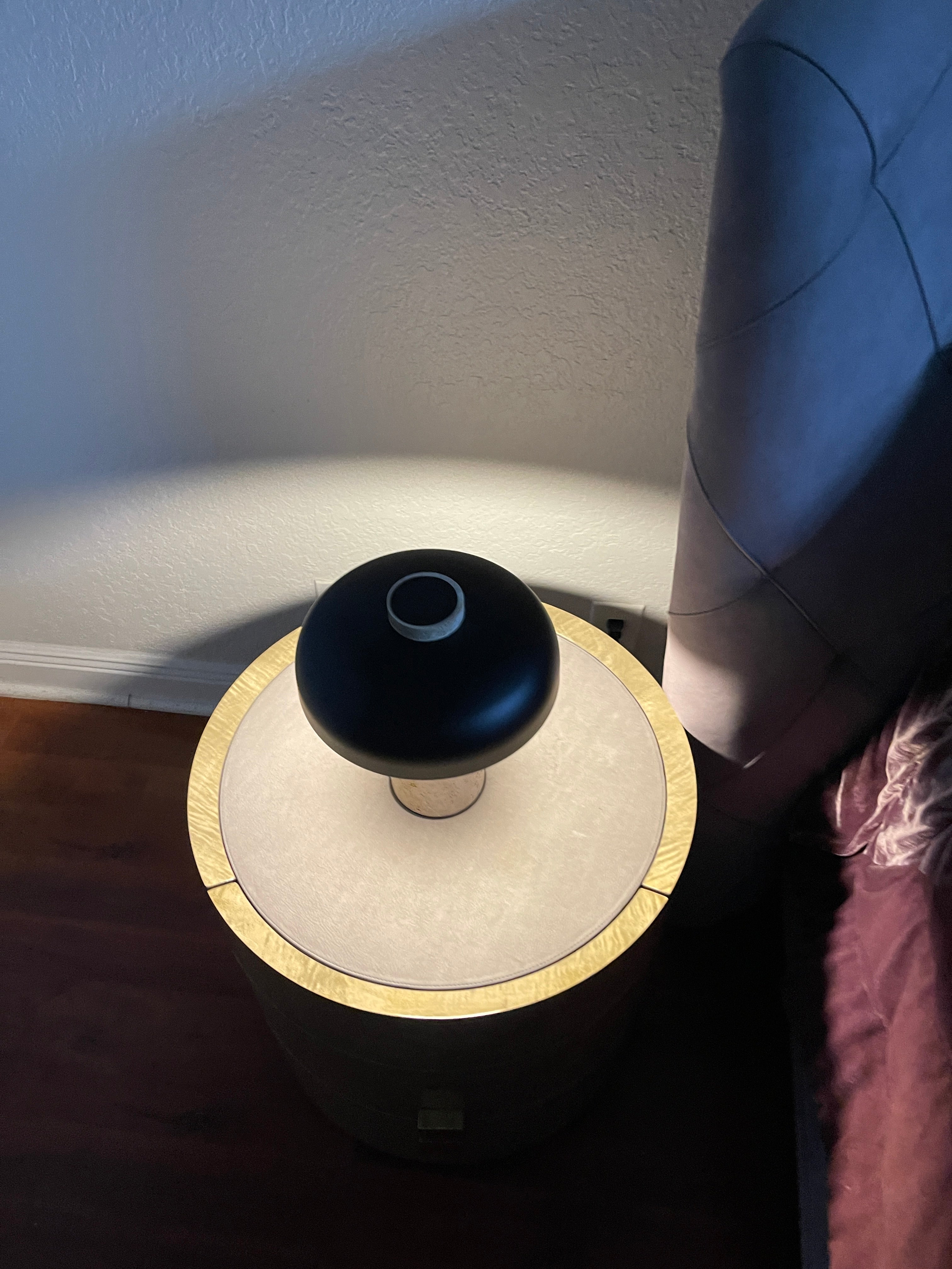 Object 904 Travertine Stone Mushroom Lamp