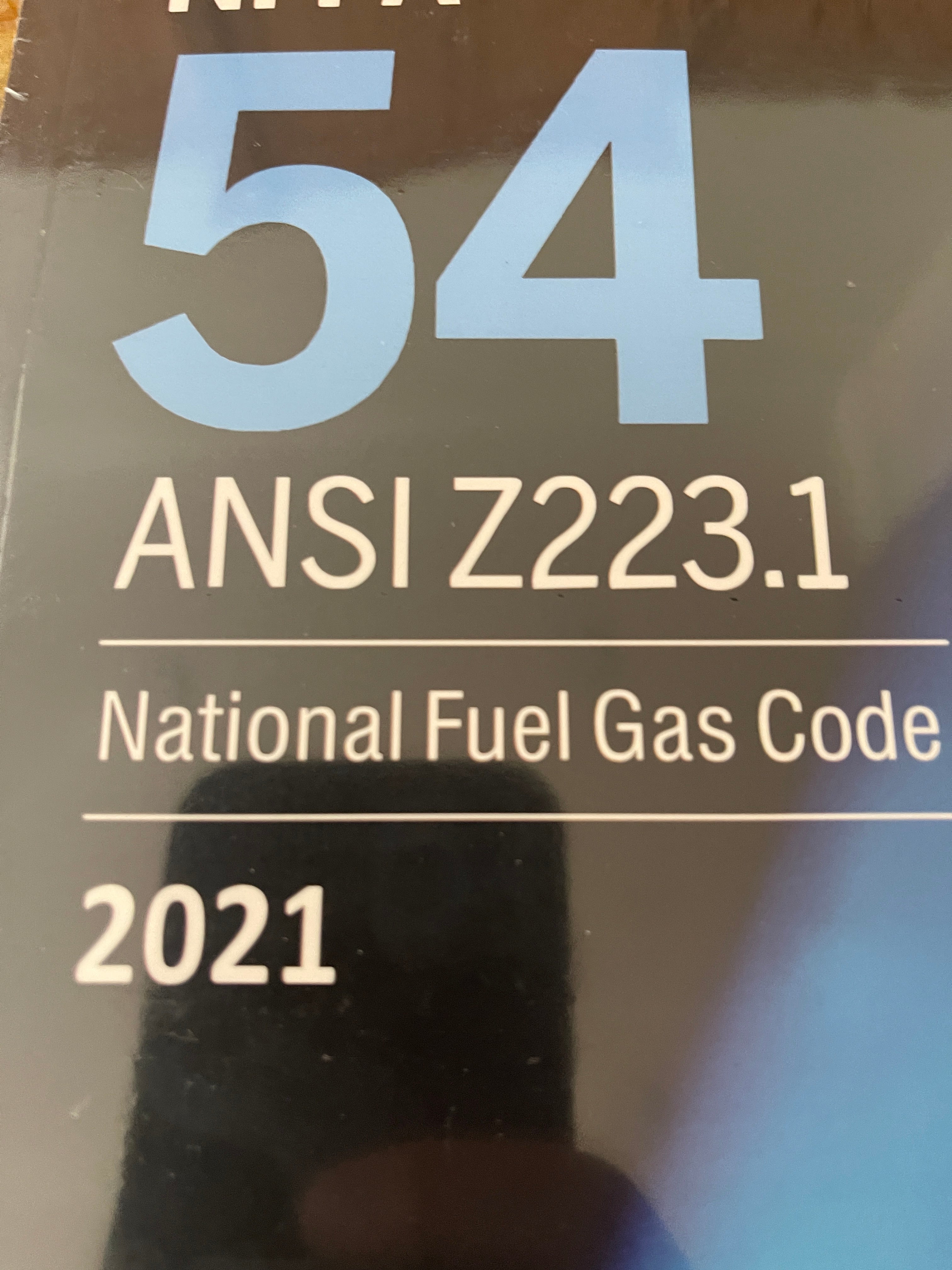 NFPA 54/ANSI Z223.1, National Fuel Gas Code, 2021