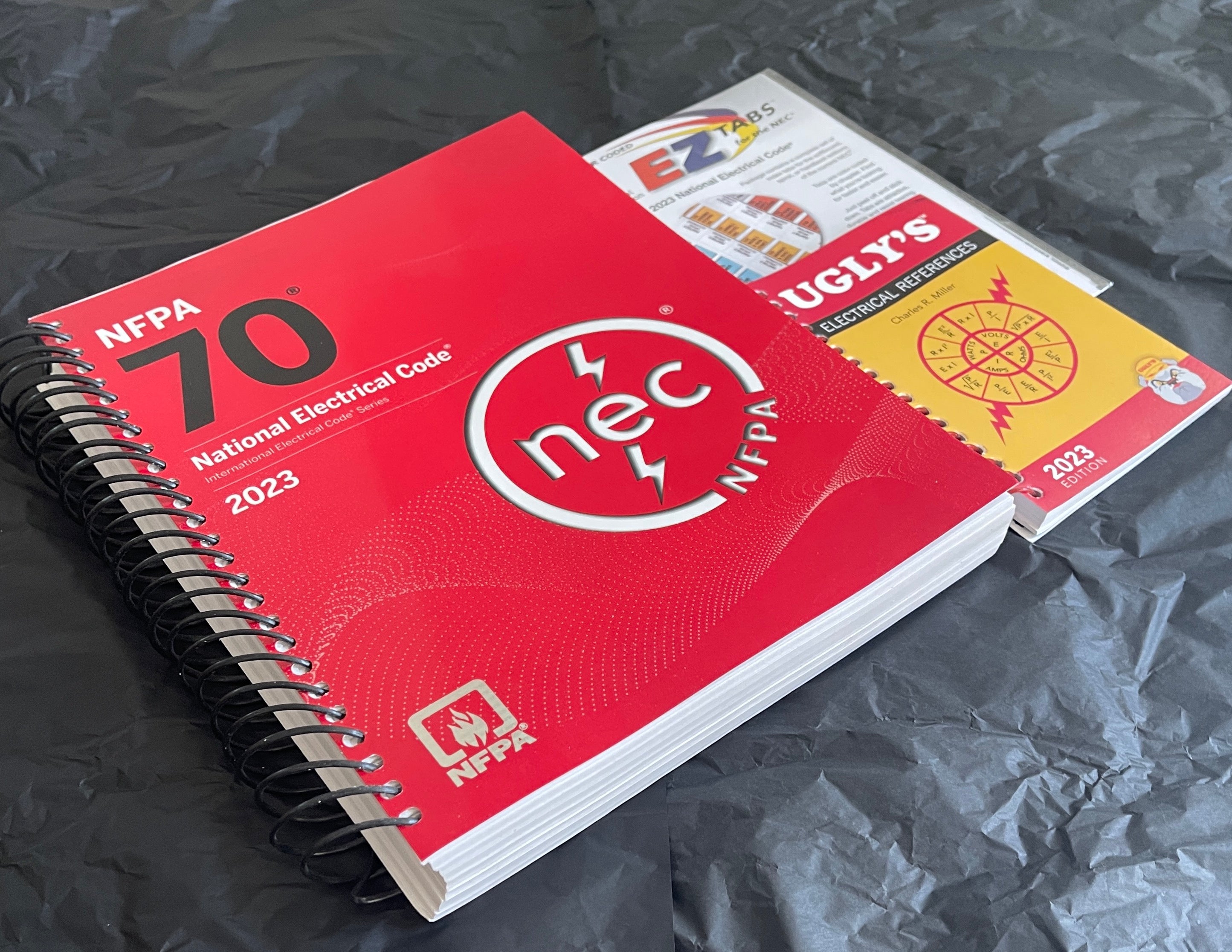NFPA 70, National Electrical Code, 2023 Edition, Spiralbound With Index Tab + Ugly’s Electrical References, 2023 Edition Spiral-bound