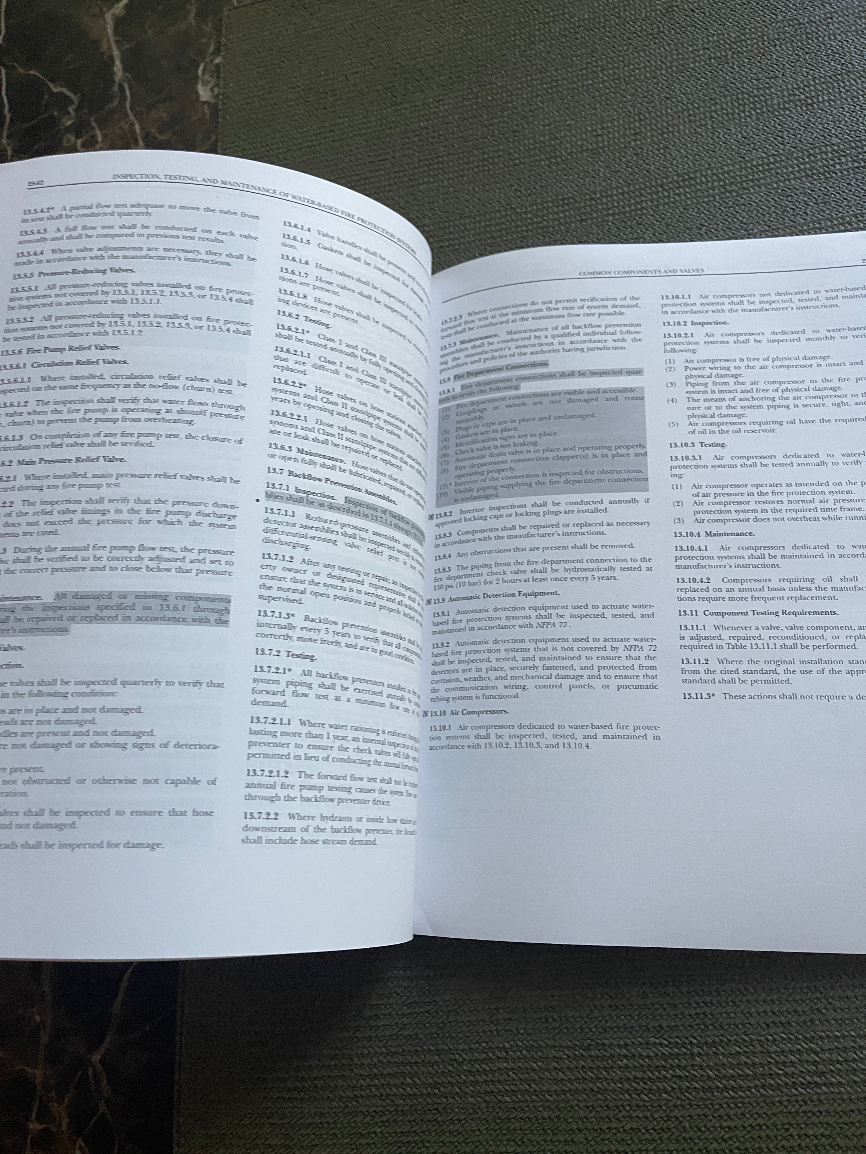 NFPA 25: Standard for the Inspection, Testing, and Maintenance of Water-Based Fire Protection Systems, 2017 Edition