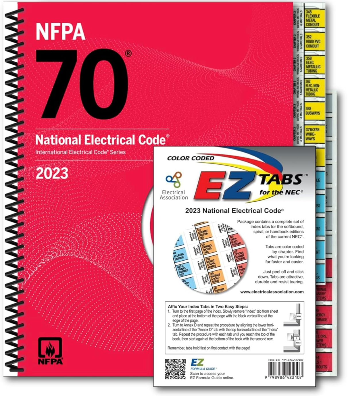 Nec 2023 National electrical code 2023 edition spiral bound with index Tab ISBN: 978-1455929375